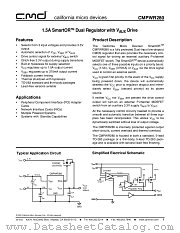 CMPWR280TB datasheet pdf California Micro Devices Corp