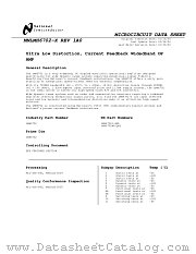 LMH6702J-QML datasheet pdf National Semiconductor