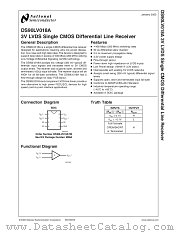 DS90LV018ATMX datasheet pdf National Semiconductor