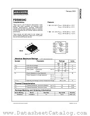 FDS9934C_NL datasheet pdf Fairchild Semiconductor