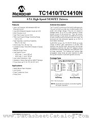 TC1410CPA datasheet pdf Microchip