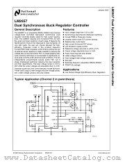 LM2657MTCX datasheet pdf National Semiconductor