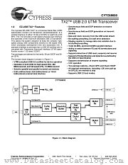 CY7C68000-56PVCT datasheet pdf Cypress