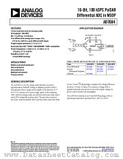 AD7684 datasheet pdf Analog Devices