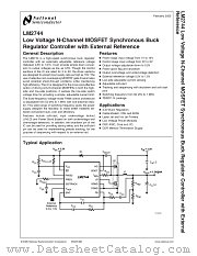 LM2744MTC datasheet pdf National Semiconductor