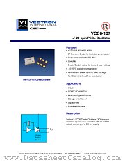 VCC6-107 datasheet pdf Vectron