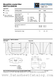 MQF70.0-0660/06 datasheet pdf Vectron