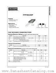 FFPF06U20DPTU datasheet pdf Fairchild Semiconductor