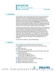 SC16C752IB48 datasheet pdf Philips