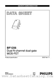 BF1206 datasheet pdf Philips