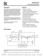ICS673-01 datasheet pdf Texas Instruments