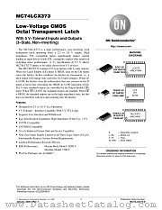 MC74LCX373MEL datasheet pdf ON Semiconductor