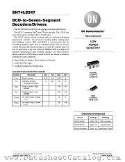 SN74LS247D datasheet pdf ON Semiconductor