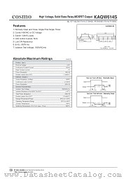 KAQW614S datasheet pdf Cosmo Electronics