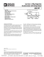 ADXL190EM-1 datasheet pdf Analog Devices