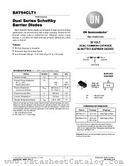 BAT54CXV3T1 datasheet pdf ON Semiconductor