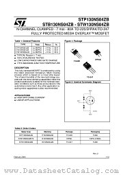 STB130NS04ZBT4 datasheet pdf ST Microelectronics