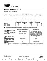 CS42432 datasheet pdf Cirrus Logic