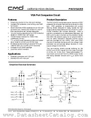 PACVGA203 datasheet pdf California Micro Devices Corp
