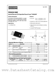 FDW2510NZ datasheet pdf Fairchild Semiconductor