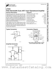 LF353MX datasheet pdf National Semiconductor