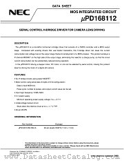 UPD168112 datasheet pdf NEC
