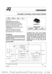 VND830M datasheet pdf ST Microelectronics