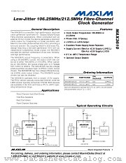 MAX3610 datasheet pdf MAXIM - Dallas Semiconductor