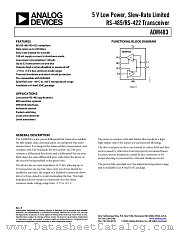 ADM483 datasheet pdf Analog Devices