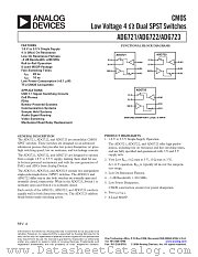 ADG721BM-REEL datasheet pdf Analog Devices