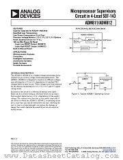 ADM812ZART-REEL7 datasheet pdf Analog Devices