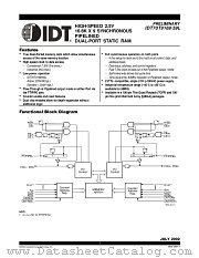 IDT70T9159L12BF datasheet pdf IDT
