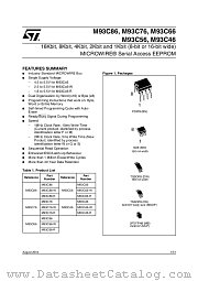 M93C66-WMN6T datasheet pdf ST Microelectronics
