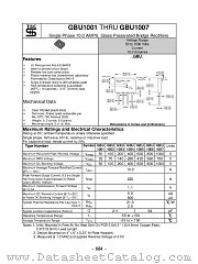 GBU1001 datasheet pdf Taiwan Semiconductor