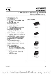 M29W400DT45N6E datasheet pdf ST Microelectronics
