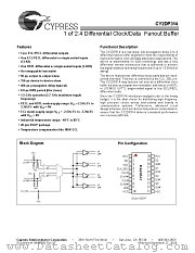 CY2DP314OI datasheet pdf Cypress