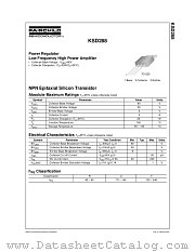 KSD288O datasheet pdf Fairchild Semiconductor