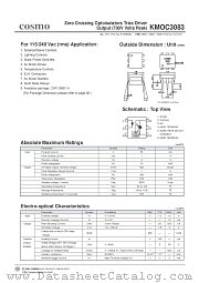 KMOC3083 datasheet pdf Cosmo Electronics