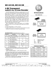 MC14515BCP datasheet pdf ON Semiconductor
