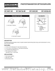 H11AV1SR2M datasheet pdf Fairchild Semiconductor