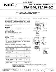 2SA1646-Z-E1 datasheet pdf NEC