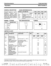 BT151-800C datasheet pdf Philips
