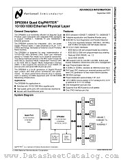 DP83864AUT datasheet pdf National Semiconductor