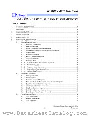 W19B32XMT datasheet pdf Winbond Electronics