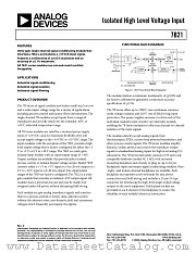 7B21 datasheet pdf Analog Devices