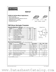 KSH127TF datasheet pdf Fairchild Semiconductor