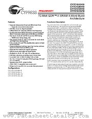 CY7C1515V18-167BZC datasheet pdf Cypress
