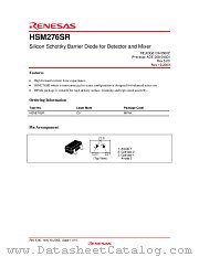 HSM276SR datasheet pdf Renesas