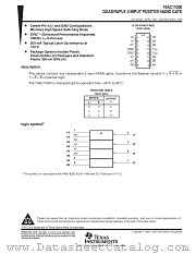 74AC11000NSR datasheet pdf Texas Instruments