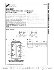 DS34C86TM datasheet pdf National Semiconductor